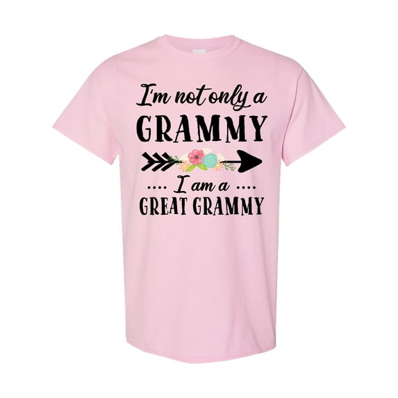 Inktastic I'm Not Only a Grammy I'm a Great Grammy with Flowers T-Shirt