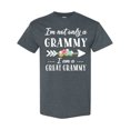 thumbnail image 1 of Inktastic I'm Not Only a Grammy I'm a Great Grammy with Flowers T-Shirt, 1 of 5