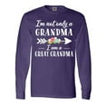 thumbnail image 1 of Inktastic I'm Not Only a Grandma I'm a Great Grandma with Flowers Long Sleeve T-Shirt, 1 of 5