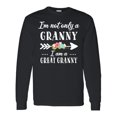 thumbnail image 1 of Inktastic I'm Not Only a Granny I'm a Great Granny with Flowers Long Sleeve T-Shirt, 1 of 5