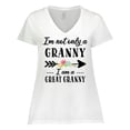 thumbnail image 1 of Inktastic I'm Not Only a Granny I'm a Great Granny with Flowers Women's Plus Size V-Neck T-Shirt, 1 of 5