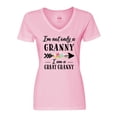 thumbnail image 1 of Inktastic I'm Not Only a Granny I'm a Great Granny with Flowers Women's V-Neck T-Shirt, 1 of 5