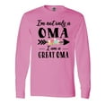 thumbnail image 1 of Inktastic I'm Not Only a Oma I'm a Great Oma with Flowers Long Sleeve T-Shirt, 1 of 5