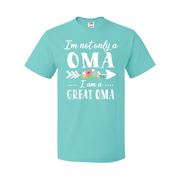 Inktastic I'm Not Only a Oma I'm a Great Oma with Flowers T-Shirt