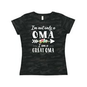Inktastic I'm Not Only a Oma I'm a Great Oma with Flowers Women's T-Shirt