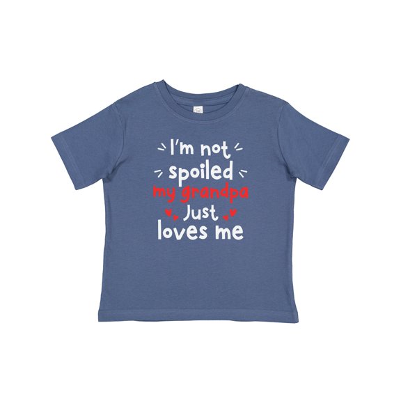 Inktastic I'm Not Spoiled My Grandpa Just Loves Me Boys or Girls Baby T-Shirt