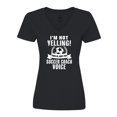 thumbnail image 1 of Inktastic I'm Not Yelling this is my Soccer Coach Voice Women's V-Neck T-Shirt, 1 of 5