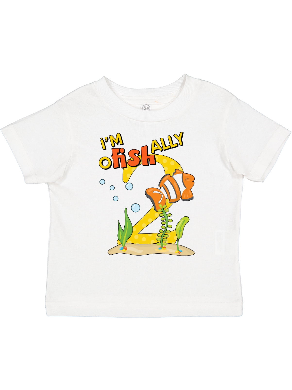Birthday　Second　I'm　Clownfish　Toddler　Two-　Boy　Inktastic　T-Shirt　Toddler　Gift　O-Fish-Ally　or　Cute　Girl