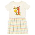 thumbnail image 1 of Inktastic I'm O-fish-ally Four Cute Puffer Fish Fourth Birthday Girls Toddler Dress, 1 of 5