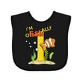 thumbnail image 1 of Inktastic I'm O-fish-ally One Cute Clownfish First Birthday Boys or Girls Baby Bib, 1 of 4