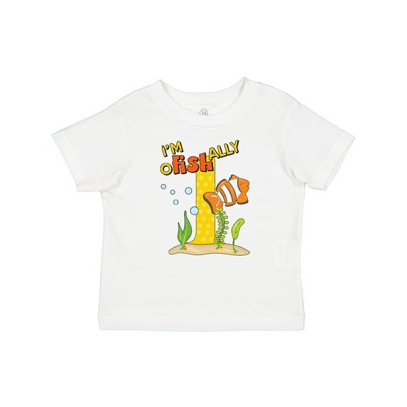 Inktastic I'm O-fish-ally One Cute Clownfish First Birthday Boys or Girls Baby T-Shirt