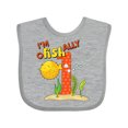 thumbnail image 1 of Inktastic I'm O-fish-ally One- Cute Puffer Fish First Birthday Boys or Girls Baby Bib, 1 of 4