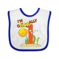 thumbnail image 1 of Inktastic I'm O-fish-ally One- Cute Puffer Fish First Birthday Boys or Girls Baby Bib, 1 of 4