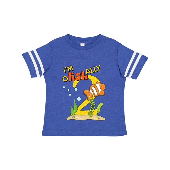 Inktastic I'm O-fish-ally Two Cute Clownfish Second Birthday Boys or Girls Toddler T-Shirt