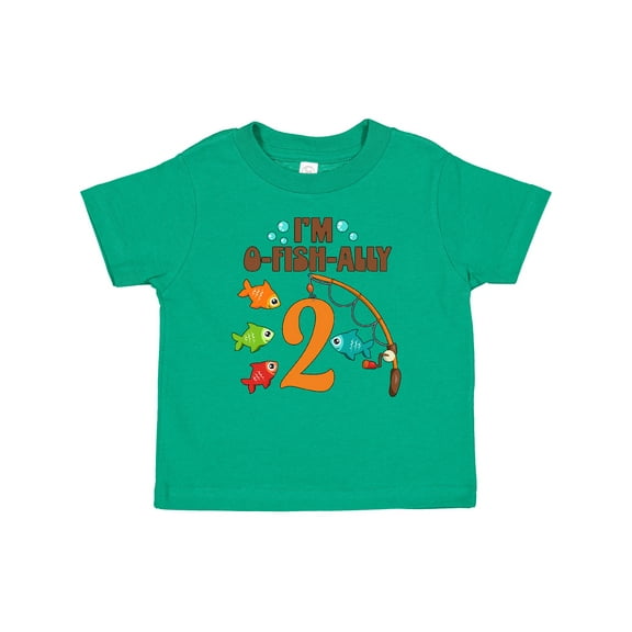 Inktastic I'm O-fish-ally Two Fishing Birthday Boys or Girls Baby T-Shirt