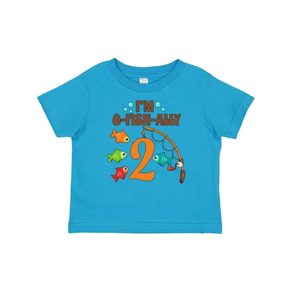 Inktastic I'm O-fish-ally Two Fishing Birthday Boys or Girls Baby T-Shirt