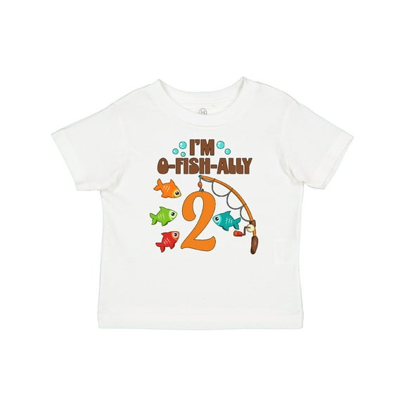 Inktastic I'm O-fish-ally Two Fishing Birthday Boys or Girls Baby T-Shirt