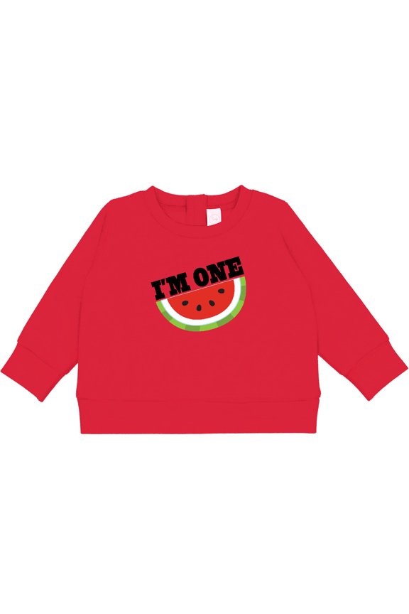 I'm One 1st Birthday Watermelon Baby Sweatshirt