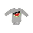 thumbnail image 1 of Inktastic I'm One 1st Birthday Watermelon Boys or Girls Long Sleeve Baby Bodysuit, 1 of 5