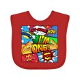 thumbnail image 1 of Inktastic I'm One Comic Book Boys or Girls Baby Bib, 1 of 4