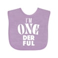 thumbnail image 1 of Inktastic I'm One-derful First Birthday Boys or Girls Baby Bib, 1 of 4