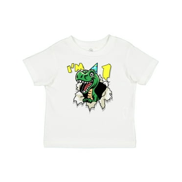 Inktastic I'm One Dinosaur Boys or Girls Baby T-Shirt