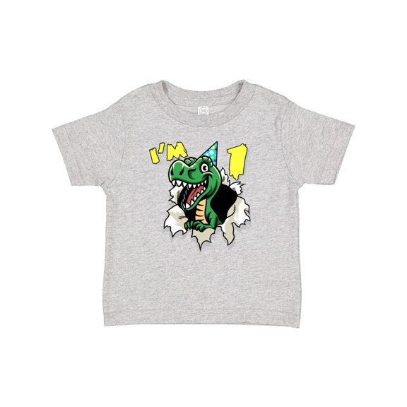 Inktastic I'm One Dinosaur Boys or Girls Baby T-Shirt