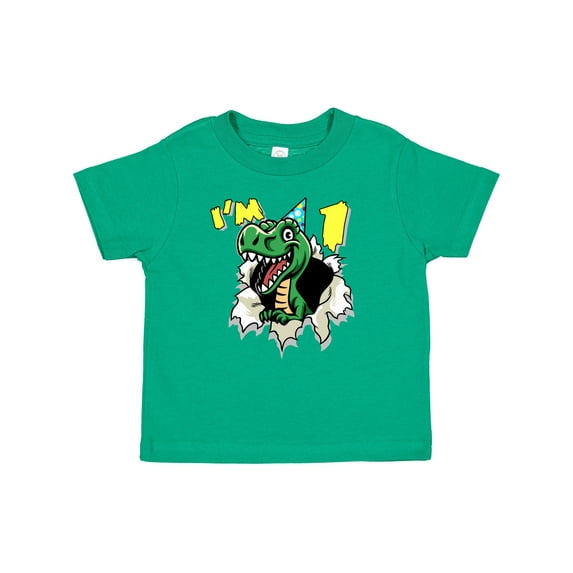 Inktastic I'm One Dinosaur Boys or Girls Baby T-Shirt