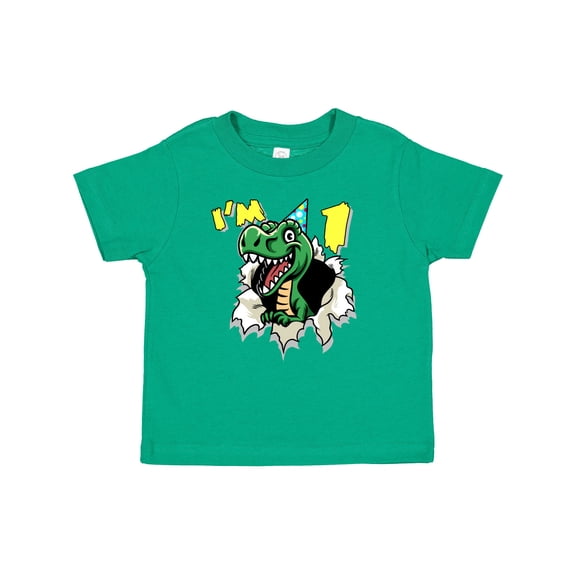 Inktastic I'm One Dinosaur Boys or Girls Baby T-Shirt