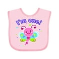 thumbnail image 1 of Inktastic I'm One- Dragonfly First Birthday Girls Baby Bib, 1 of 4