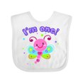 thumbnail image 1 of Inktastic I'm One- Dragonfly First Birthday Girls Baby Bib, 1 of 4