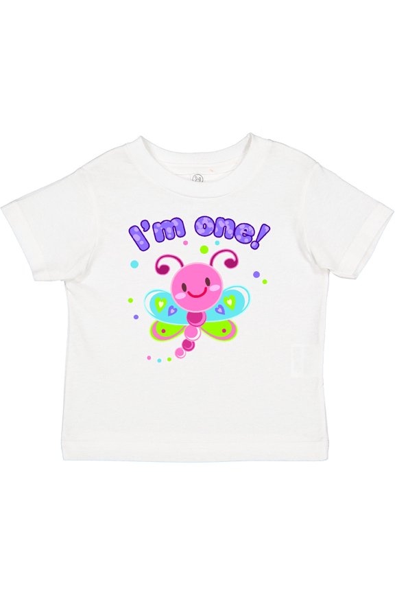 I'm One Dragonfly First Birthday Girls Baby T-Shirt
