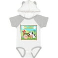 thumbnail image 1 of Inktastic I'm One Farm Animals Wearing Birthday Party Hats Boys or Girls Baby Bodysuit, 1 of 5