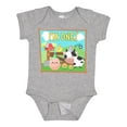 thumbnail image 1 of Inktastic I'm One Farm Animals Wearing Birthday Party Hats Boys or Girls Baby Bodysuit, 1 of 5