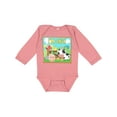 thumbnail image 1 of Inktastic I'm One Farm Animals Wearing Birthday Party Hats Boys or Girls Long Sleeve Baby Bodysuit, 1 of 5