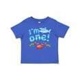 thumbnail image 1 of Inktastic I'm One First Birthday Shark and Crab Boys or Girls Baby T-Shirt, 1 of 5