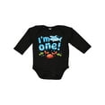 thumbnail image 1 of Inktastic I'm One First Birthday Shark and Crab Boys or Girls Long Sleeve Baby Bodysuit, 1 of 5