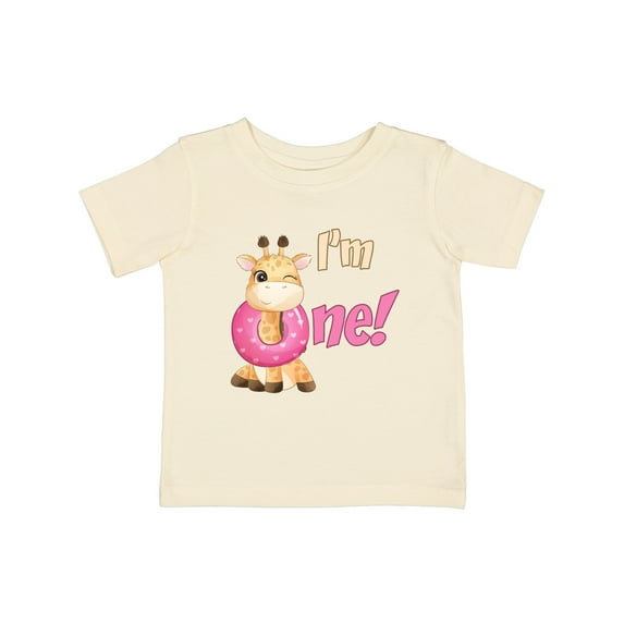 Inktastic I'm One Giraffe Boys or Girls Baby T-Shirt