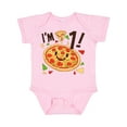 thumbnail image 1 of Inktastic I'm One Pizza Birthday Party Boys or Girls Baby Bodysuit, 1 of 5