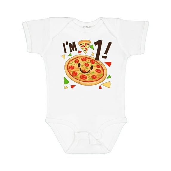 Inktastic I'm One Pizza Birthday Party Boys or Girls Baby Bodysuit
