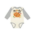 thumbnail image 1 of Inktastic I'm One Pizza Birthday Party Boys or Girls Long Sleeve Baby Bodysuit, 1 of 5