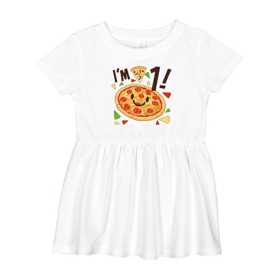 Inktastic I'm One Pizza Birthday Party Girls Baby Dress