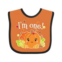 Inktastic I'm One Pumpkin Birthday Autumn Boys or Girls Baby Bib