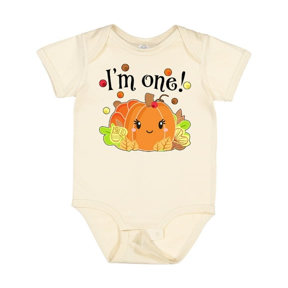 Inktastic I'm One Pumpkin Birthday Autumn Boys or Girls Baby Bodysuit