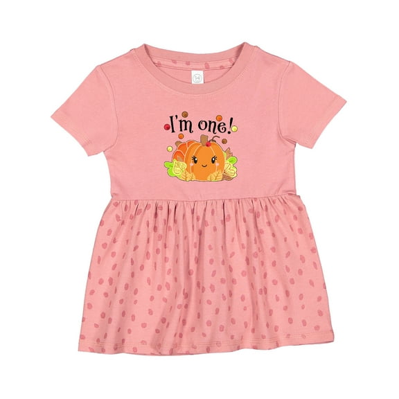 Inktastic I'm One Pumpkin Birthday Autumn Girls Baby Dress
