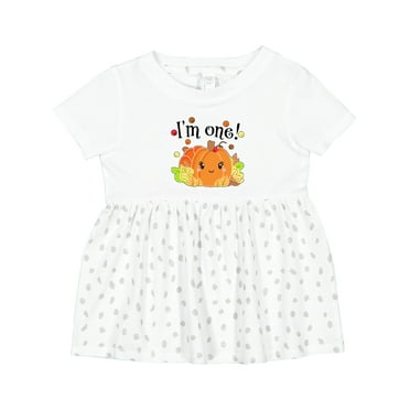 Inktastic I'm One Pumpkin Birthday Autumn Girls Baby Dress