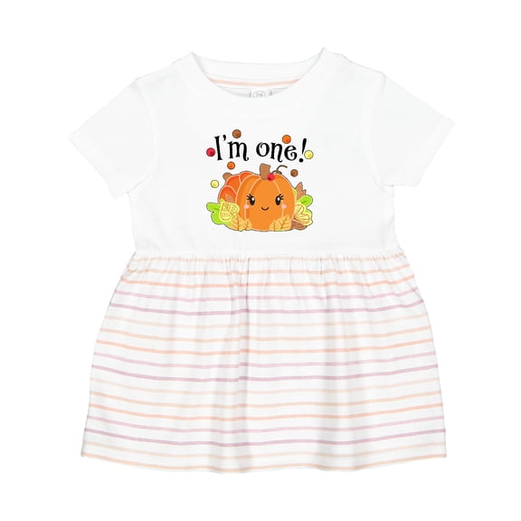 Inktastic I'm One Pumpkin Birthday Autumn Girls Baby Dress