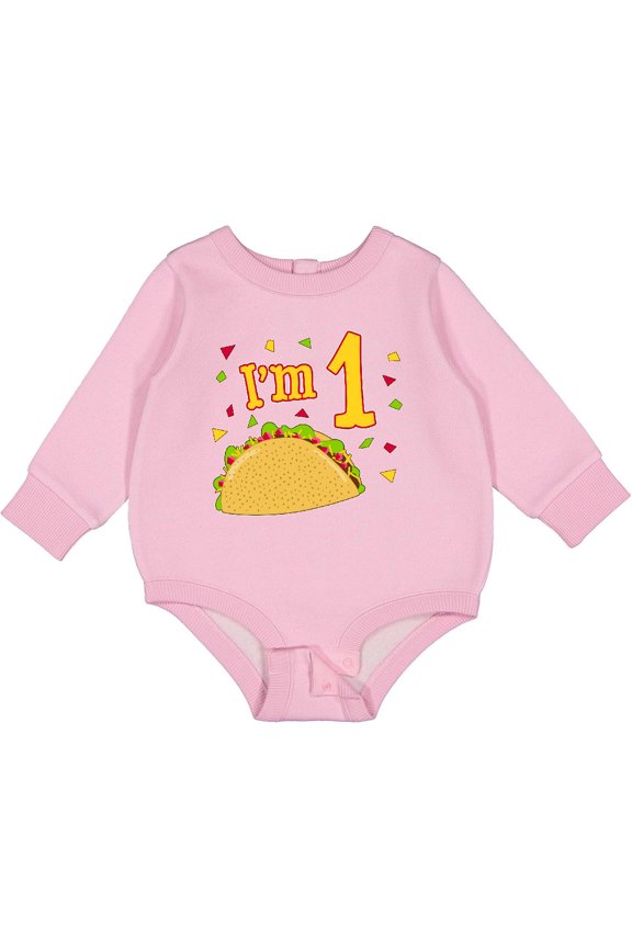 I'm One Taco Birthday Party Baby Fleece Bodysuit