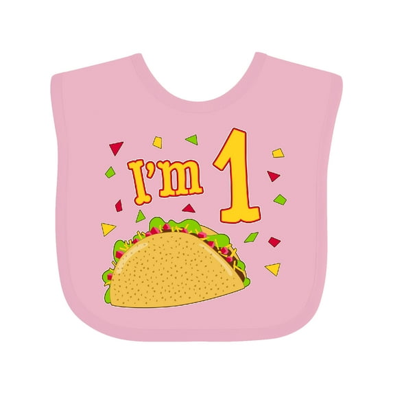 Inktastic I'm One Taco Birthday Party Boys or Girls Baby Bib