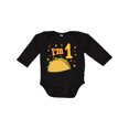thumbnail image 1 of Inktastic I'm One Taco Birthday Party Boys or Girls Long Sleeve Baby Bodysuit, 1 of 5
